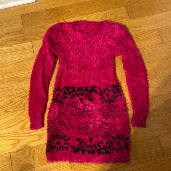 Pink Sweater Dress - Picture 2 of 2